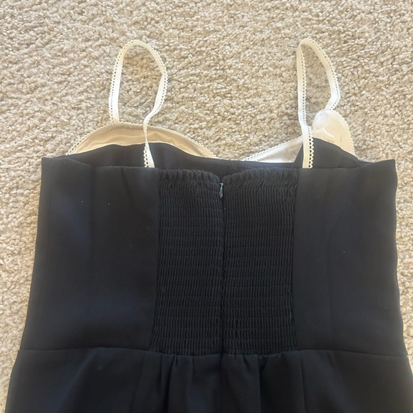 NEW Reformation Melanie Jumpsuit Black and White size 6 - Picture 5 of 9